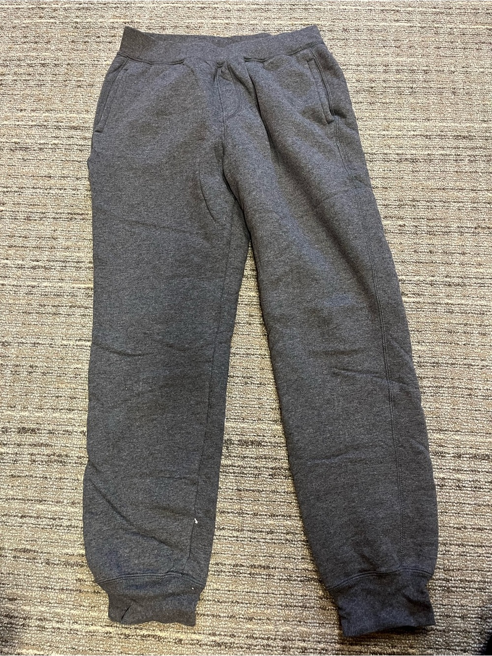 Uniqlo Kid’s Dark Gray Fleece-lines Sweatpants Joggers
